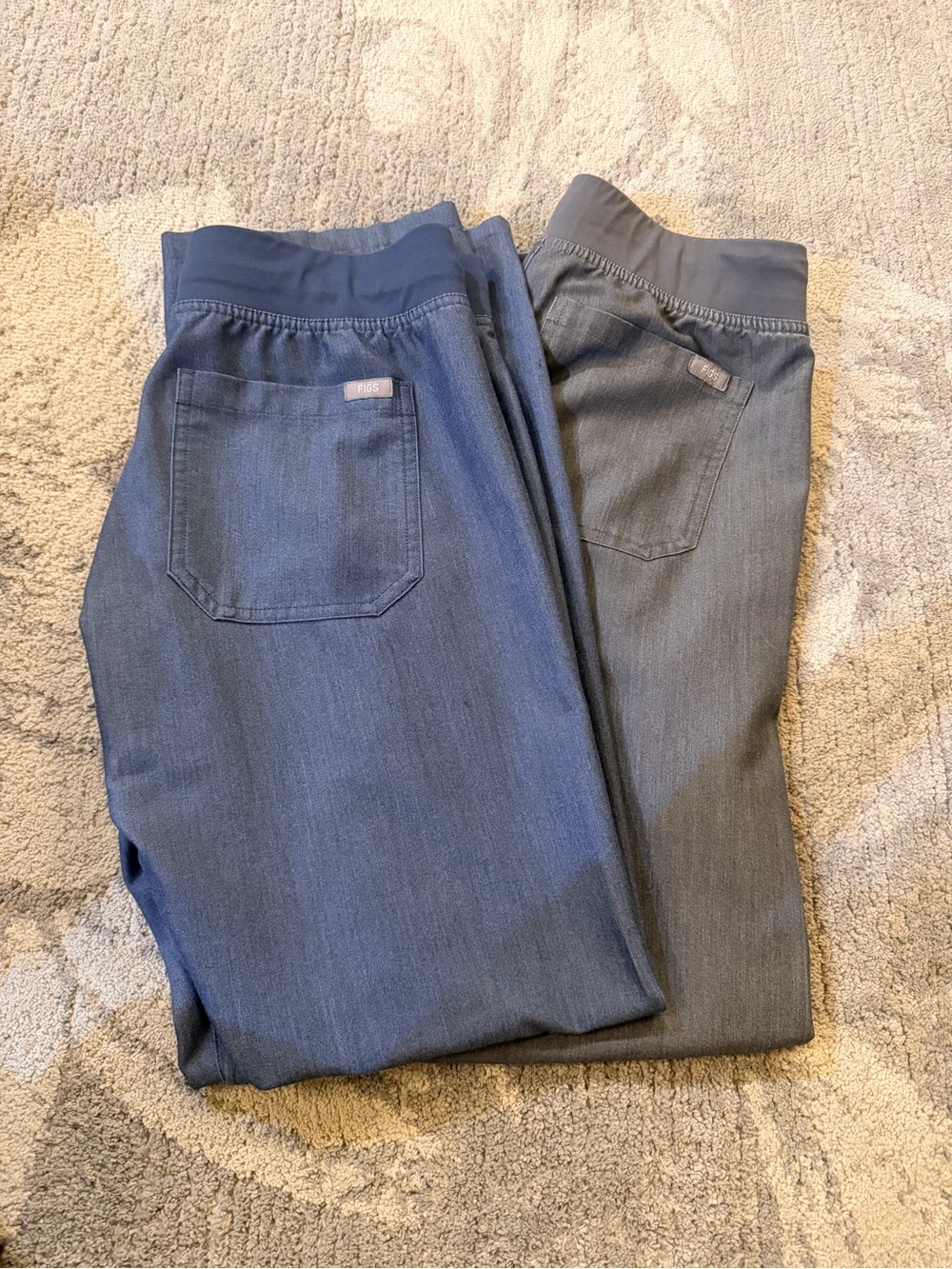 Figs Livingston Pants XS. Heather denim & graphite. OPEN TO OFFERS!